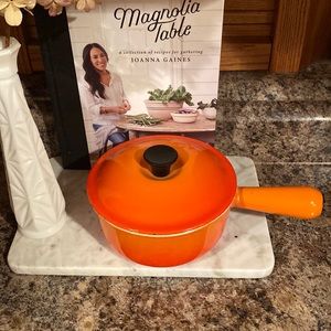Le Creuset, #16 Sauce Pan, Flame Orange